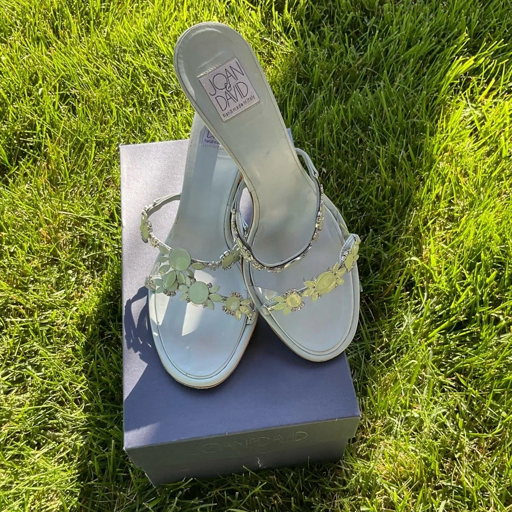 Joan & David Reef Sandal Blue Leather - Picture 6 of 10
